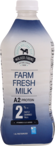 Walker Farms A2 protein milk is fresh, local and easier to digest than regular milk in the grocery store.