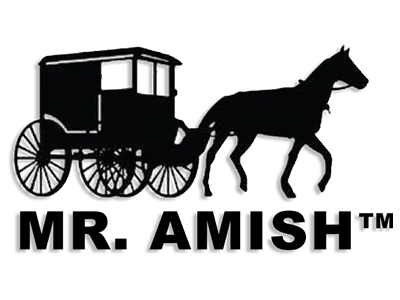 Mr. Amish Logo. A local partner featured at the Walker Dairy Bar in Aylmer Ontario.